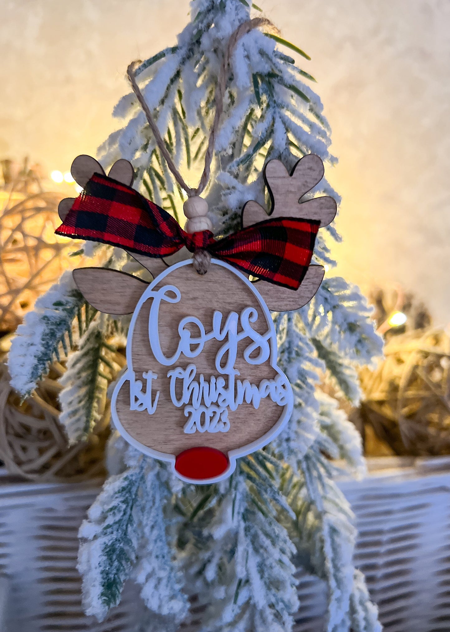 Personalized Wooden Ornament