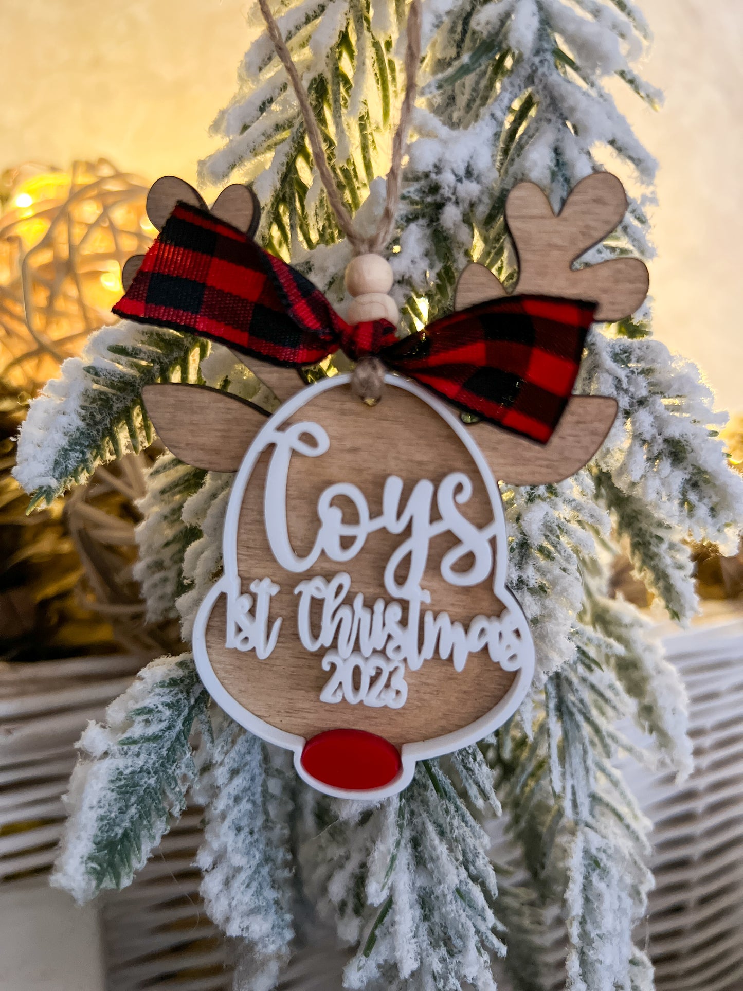 Personalized Wooden Ornament