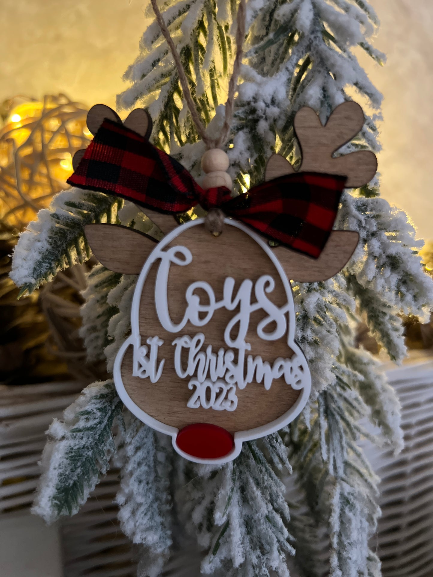Personalized Wooden Ornament