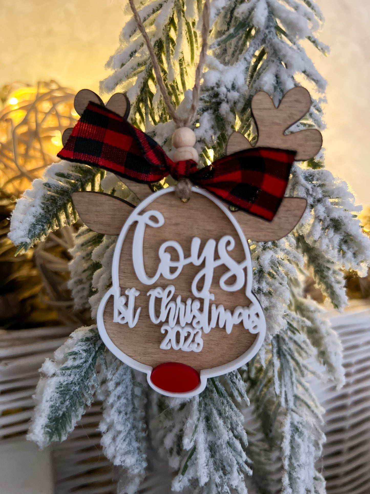 Personalized Wooden Ornament