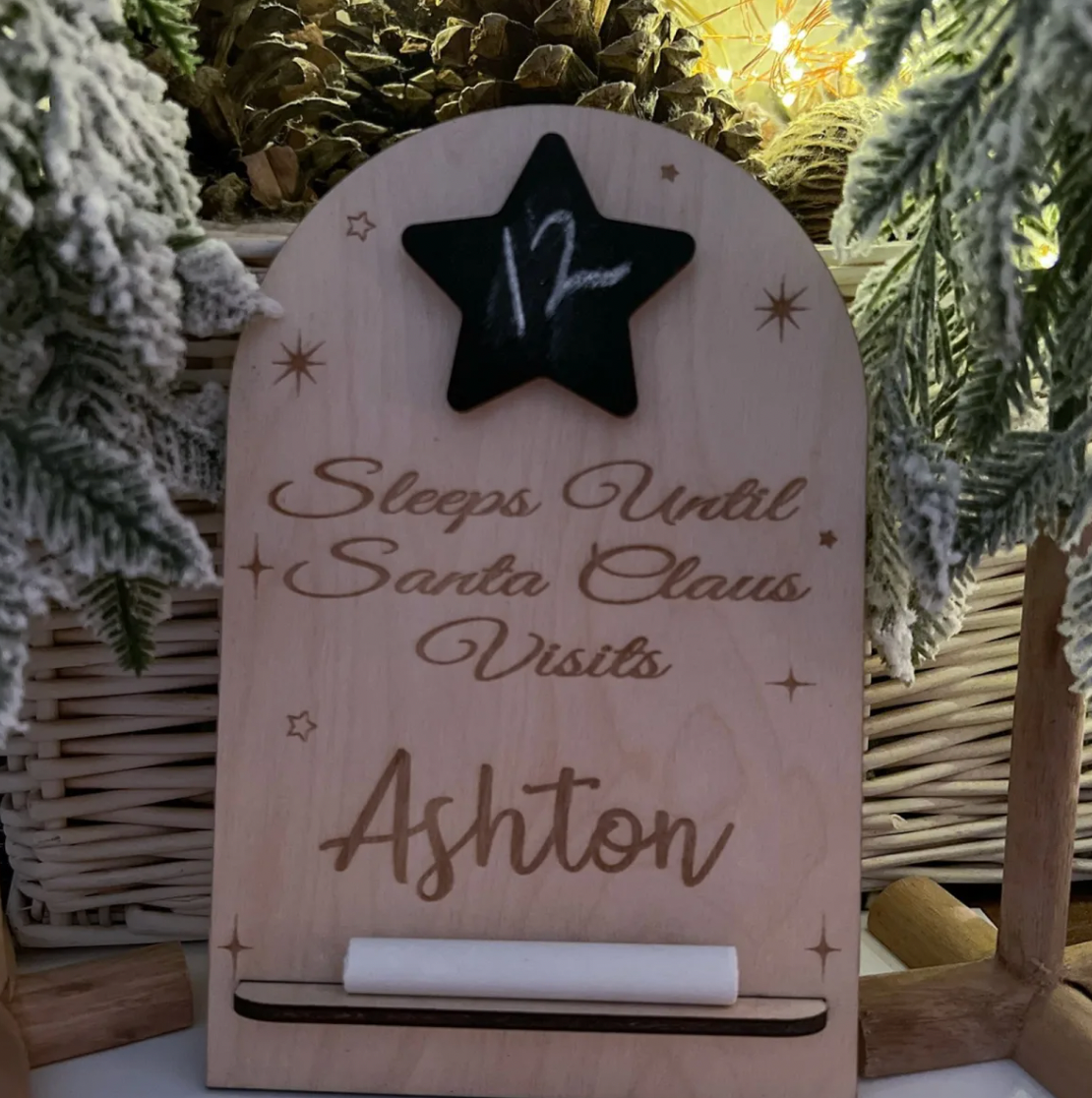 Personalized Christmas Countdown Calendar
