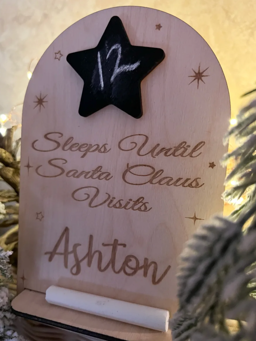 Personalized Christmas Countdown Calendar