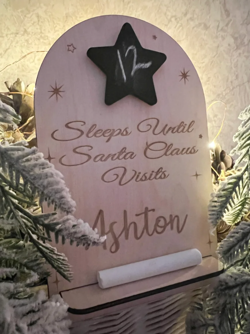 Personalized Christmas Countdown Calendar Personalized Christmas Countdown Calendar