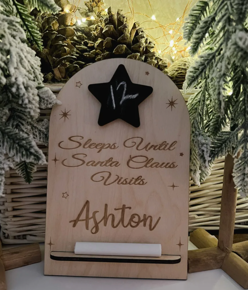 Personalized Christmas Countdown Calendar