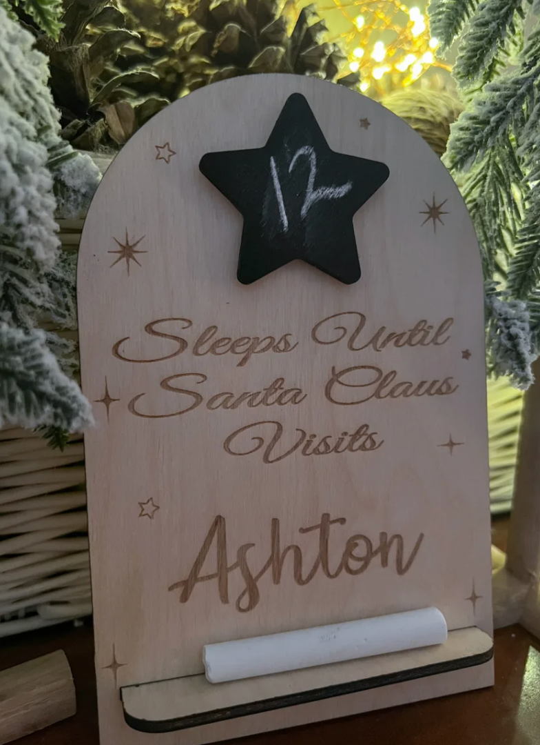 Personalized Christmas Countdown Calendar
