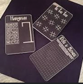 Acrylic Dry Erase Game Boards