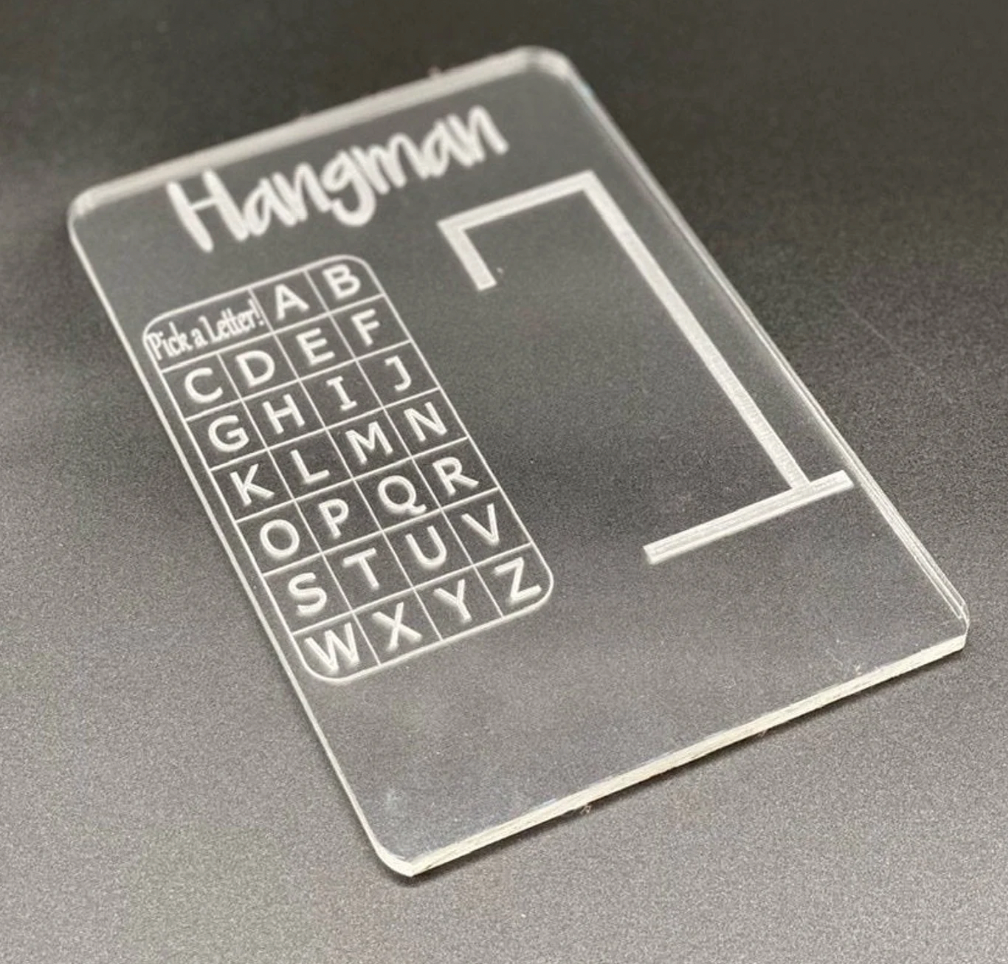 Acrylic Dry Erase Game Boards