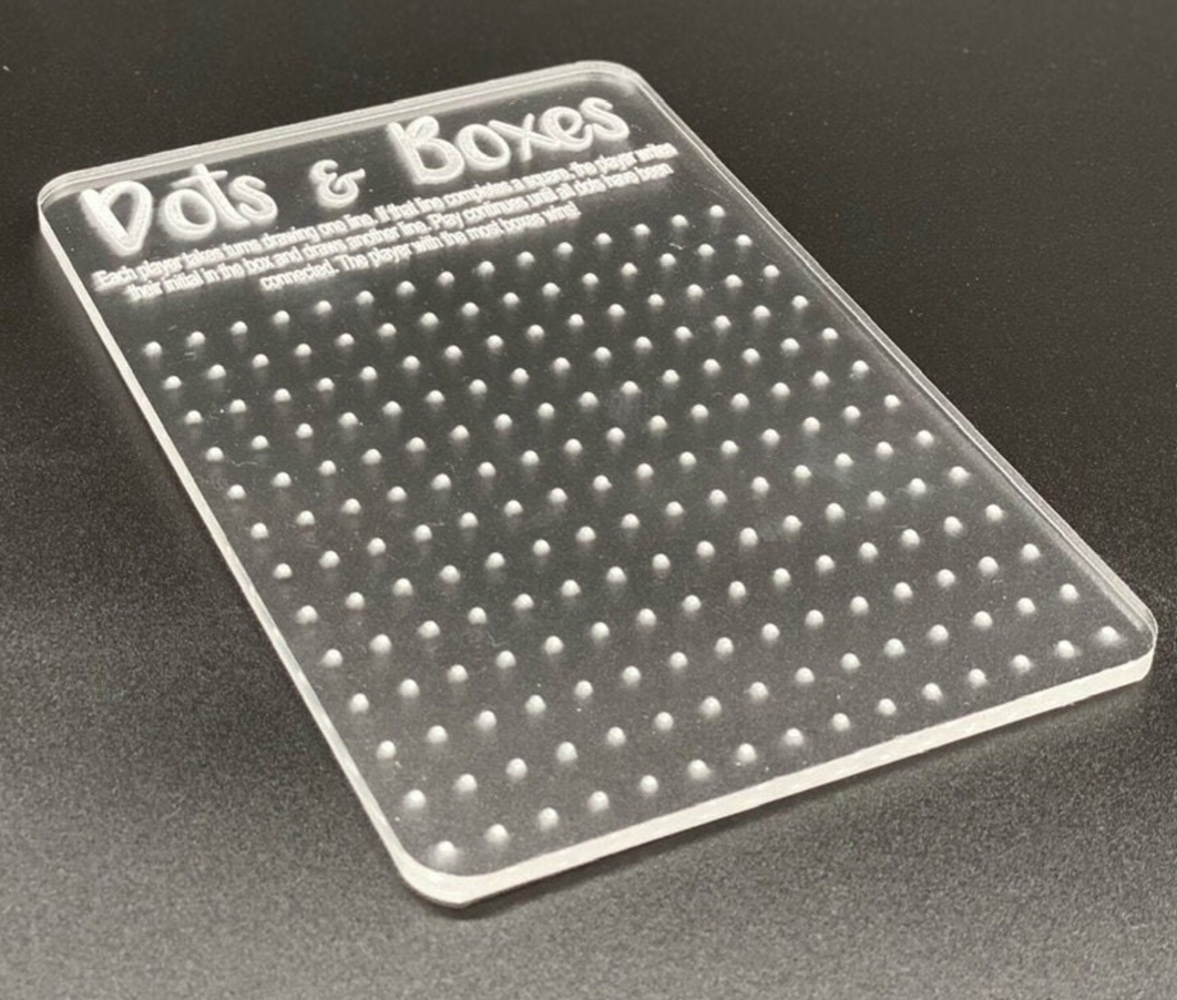 Acrylic Dry Erase Game Boards