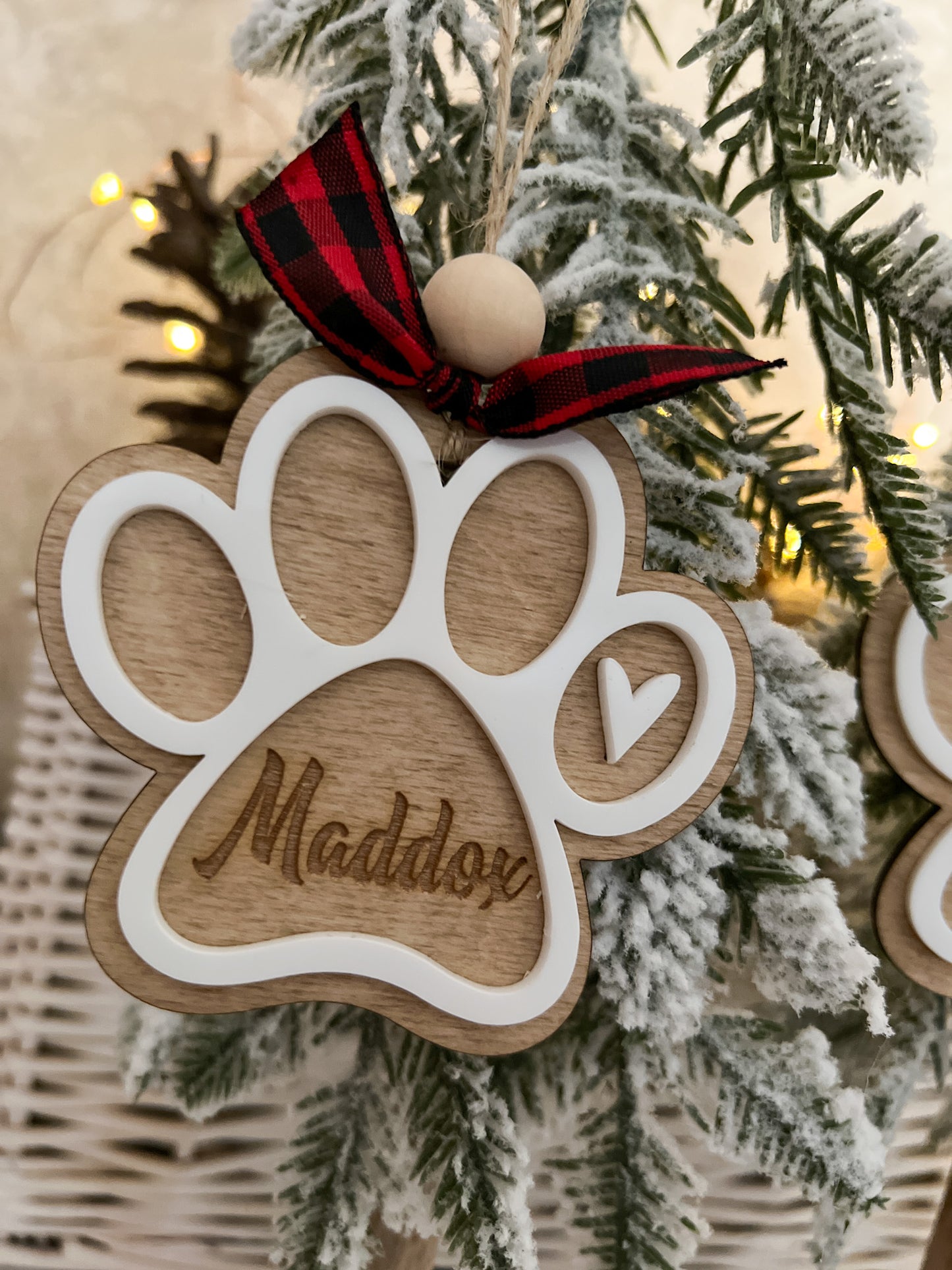 Personalized Wooden Ornament