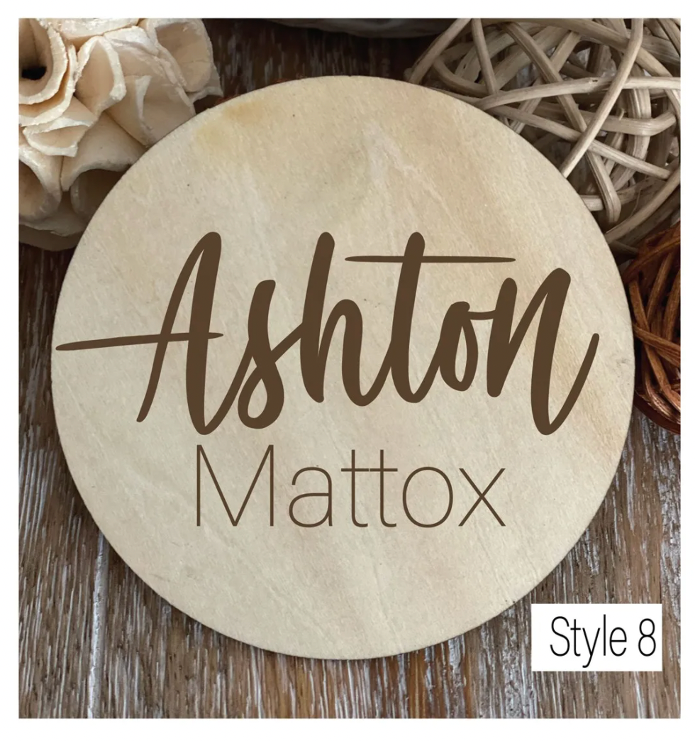 Personalized Engraved Wood Sign