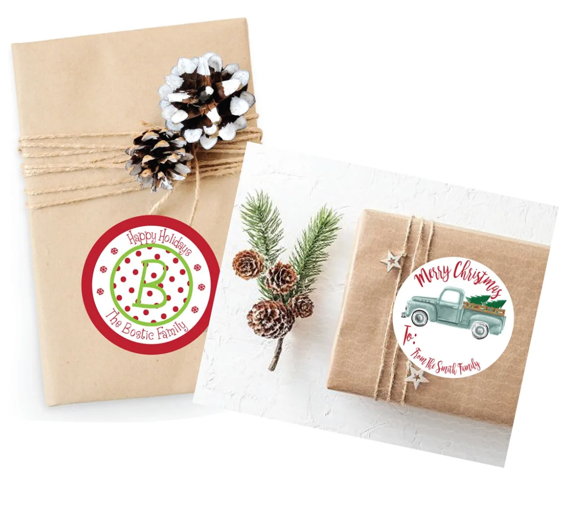 Christmas Packaging Stickers - Personalized
