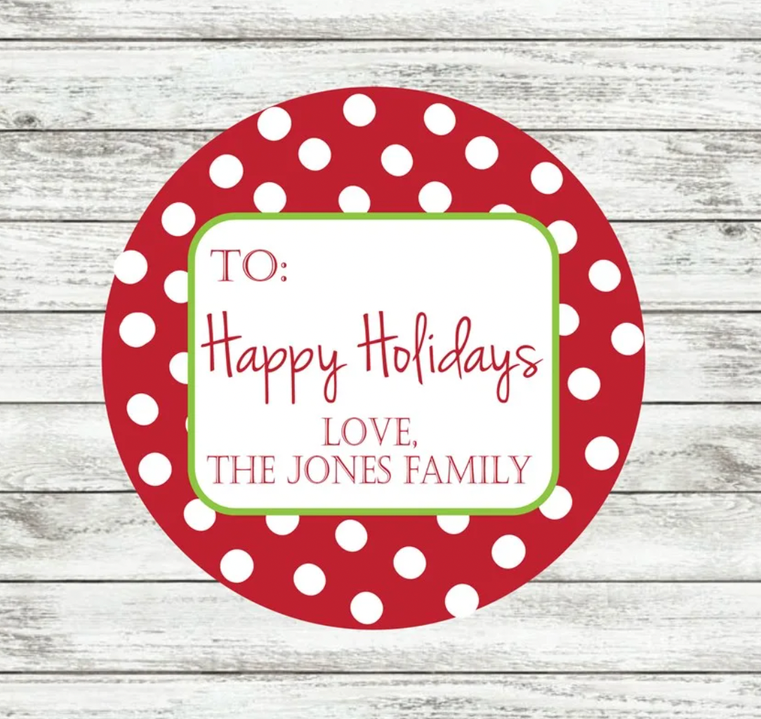 Christmas Packaging Stickers - Personalized