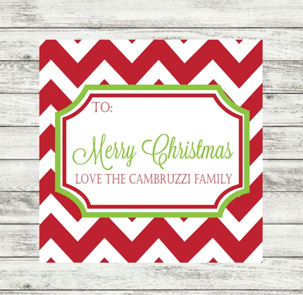 Christmas Packaging Stickers - Personalized