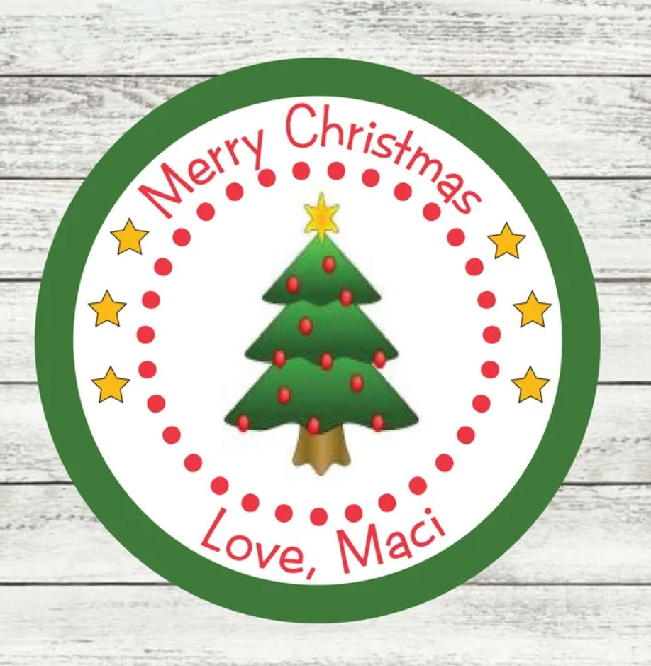 Christmas Packaging Stickers - Personalized