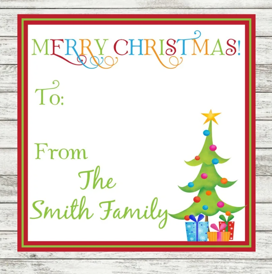 Christmas Packaging Stickers - Personalized