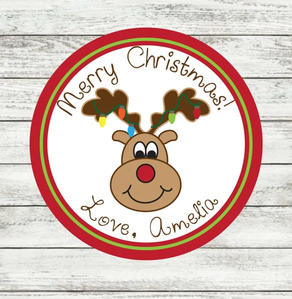 Christmas Packaging Stickers - Personalized