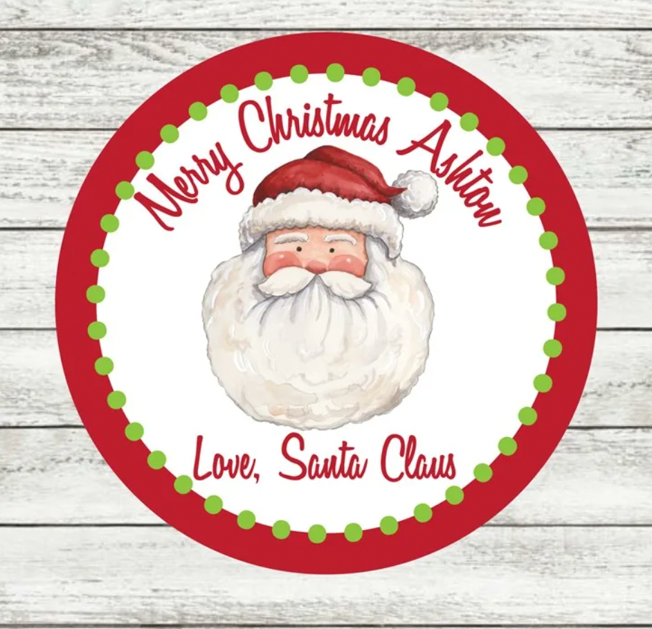Christmas Packaging Stickers - Personalized