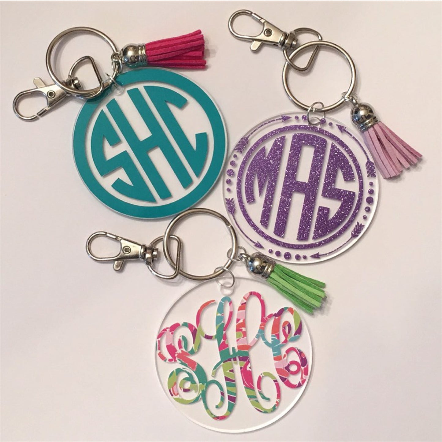 Monogram Acrylic Keychain