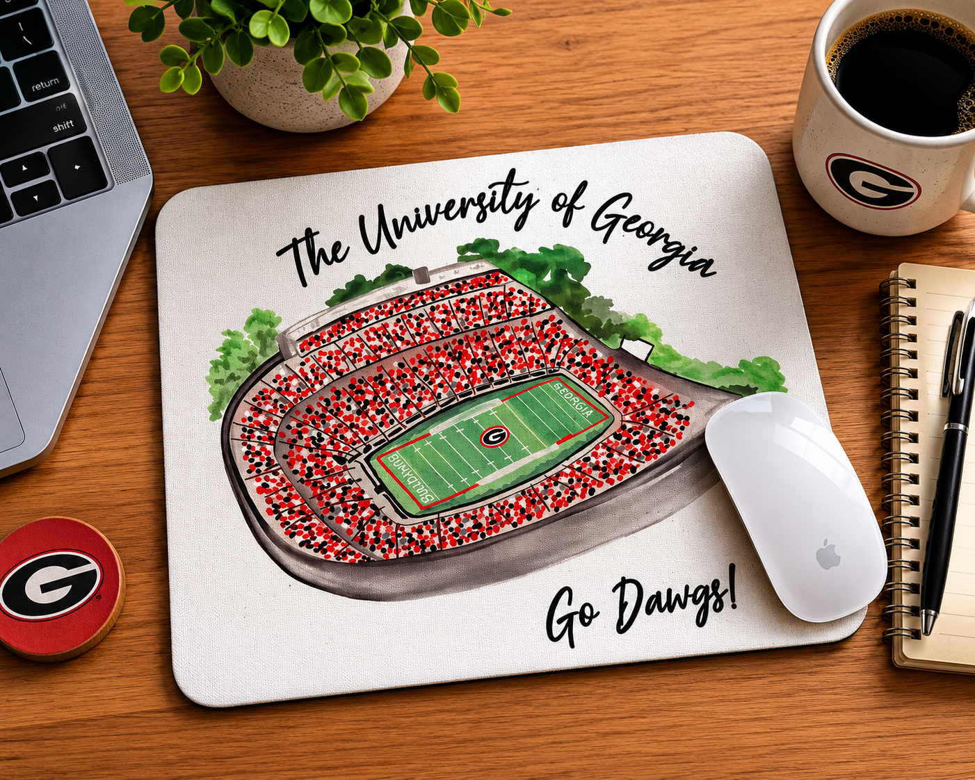College Inspired Mouse Pad | Southern College Town Inspired | Game Day Desk Mouse Pad | Personalized Gift for Students & Alumni
