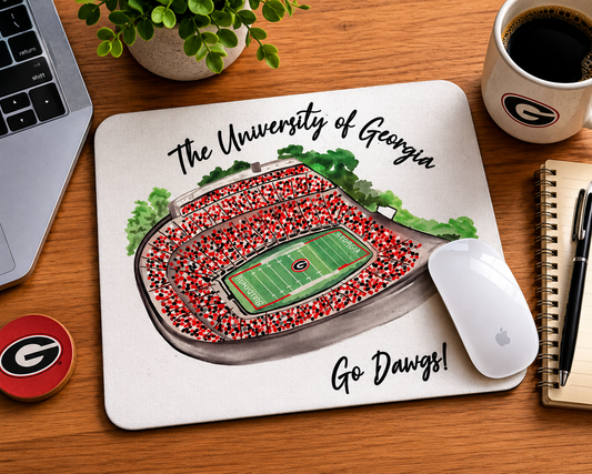 College Inspired Mouse Pad | Southern College Town Inspired | Game Day Desk Mouse Pad | Personalized Gift for Students & Alumni