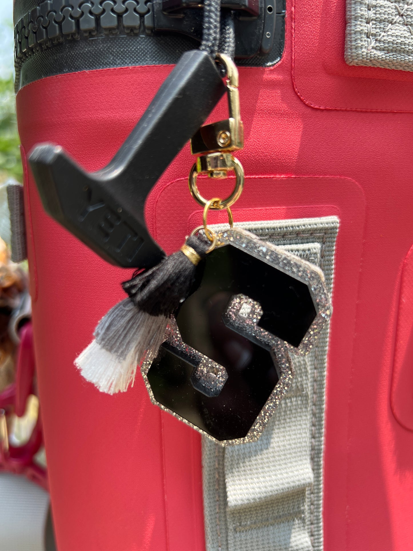 Varsity Letter Zipper Pull | Mini Bag Charm