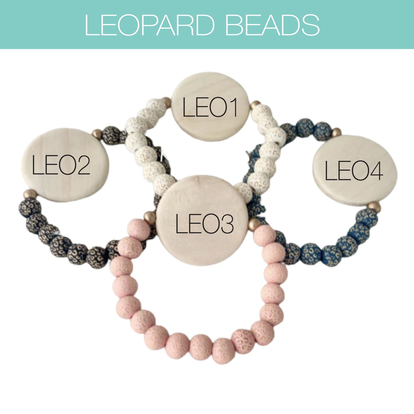 Personalized Engraved Wooden Bead Bracelet